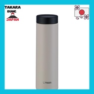 [Tiger Thermal Flask (TIGER) 500ml Water Bottle, White Hot Water OK, Screw Stainless Bottle with Dishwasher-safe Packing Integrated Model] Only 2 points to wash with integrated cap and packing, vacuum insulated, can be used as a tumbler, egret white MMZ-W
