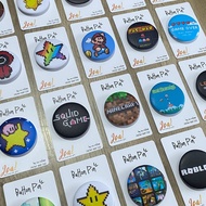 Annasya Collection 44mm Brooch Pin - Button Pin Brooch Bag Pin Cartoon Cartoon Pixels Pacman Flappy 