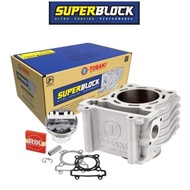 TOBAKI CERAMIC RACING SUPERBLOCK CYLINDER BLOCK WITH FORGED PISTON SUPERHEAD LC135 &gt;&gt; 62MM , 63MM , 65MM , 66MM