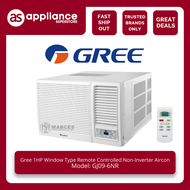 Gree 1HP Window Type Remote Controlled Non-Inverter Aircon GJ09-6NR