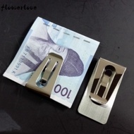 FLOWERLOVE Money Clip, Banknote Silver Purse, High Quality Stainless Steel Folder
