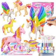 Yileqi Unicorn Painting Kit - Paint Craft for Girls, Arts and Crafts for Kids Age 4-9 - DIY Unicorn 