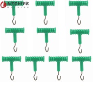 CHINK 10 Pcs Hook Fishing Baiting Rig Tool, ABS Stainless Steel Fishing Baiting Rig Tool, Durable T 