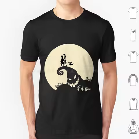 Nightmare Love T Shirt Men Women Kids 6xl Halloween Jack Tim Burton Christmas Nightmare Sally Burton