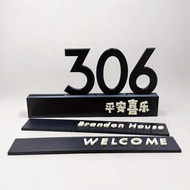 SG, Customised Door Number, Unit Signage, House Address, Modular Plate, 3D Print, Office room Number