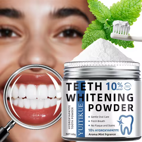 10% Sodium Hydroxide Teeth Whitening Powder Gentle Oral Care Freshens Breath No Tooth Plaque Or Stai