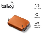Bellroy Australia Folio Mini Leather Wallet - Compact Card Holder with Zip Closure