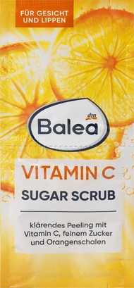 Balea Vitamin C​ sugar scrub แท้ 100% สครับเพื่อความกระจ่างใสด้วยวิตามินซี น้ำตาลละเอียดและเปลือกส้ม ผิวกระจ่างใสและสดชื่น