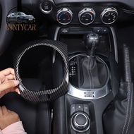For Mazda MX-5 MX5 2016-2023 ABS Carbon Fiber/Red/Matte black Car Console Gear Decorative Panel Car Interior Accessories