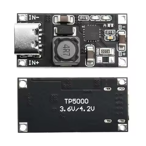 1pcs TP5000 TP5100 TP5000 TYPE-C interface Lithium Battery Charging Board Charger Module 4.2V 3.6V L