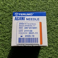 Terumo Agani Needle 23g*1 1/4 (0.6*32mm)/ 25G*5/8" (0.5*16mm)/ 30G*1/2" (0.3*13mm) 100s