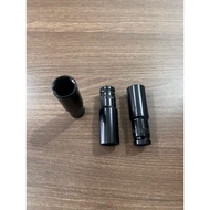 MATA 19mm long socket bit 1/ 2" 6pt deep wall socket long black shock socket bit