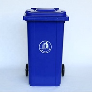 Blue Dustbin Garbage Bin 120L 54x47.5x94cm