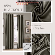 G11-Ready Made Curtain!!!Siap Jahit Langsir,Langsir RAYA Kain Tebal (Free EYELET /  Ring)Curtain Modern Color Blackout!!Army Green