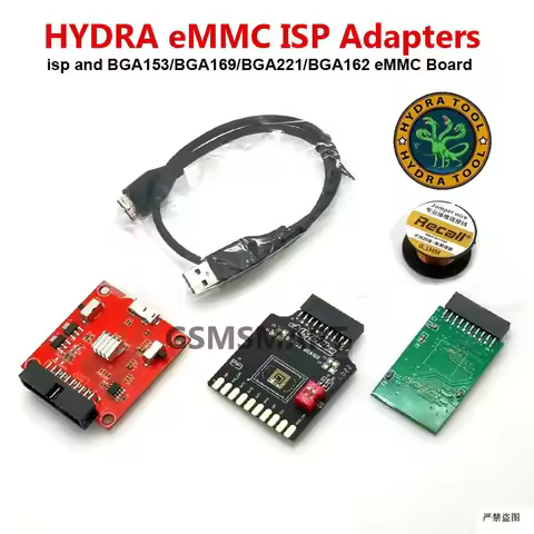 original Hydra Tool eMMC ISP Adapters Tool with eMMC and ISP pinouts USB 3.0 Support for Hydra dongl