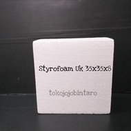 DUMMY STYROFOAM SQUARE / SQUARE SIZE 35X35X8 CM / DUMMY CAKE CORK / KT35X35X8