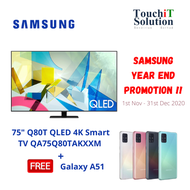 Samsung 75 Inch Q80T QLED 4K Smart TV SAM-QA75Q80TA (2020)