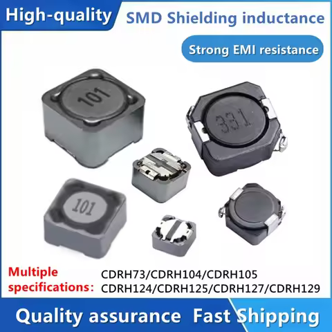 10pcs SMD Shielded inductor CDRH74/104/105/124/125/127/129 1UH 1.5UH 2.2UH 6.8UH 33UH 47UH 100UH 150