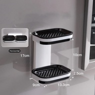 BEST4U Double Drawer Style Soap Holder | Wall Mounted Soap Box | Soap Drain Box | Shower Organizer |