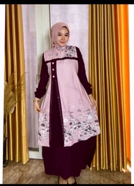 Gamis Naura Dress Wanita Crinkle Airflow Kekinian Termurah