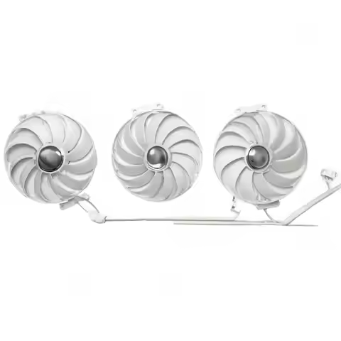 Gnorium VGA GPU Card Fan for ASUS RTX3070 3080 3090 ROG STRIX White