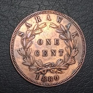 Koin Master 1247 - 1 Cent C.Brooke Rajah Sarawak (Malaysia) Tahun 1880