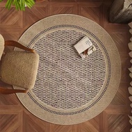 Retro Round Carpet Living Room Sofa Coffee Table Non-slip Mat Dirt-resistant and Easy To Care for Be