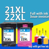 Compatible HP 21XL  HP 22XL ink Cartridge HP 21  HP 22 ink HP21XL HP22XL Refill for hp 3910 3915  39