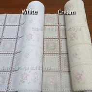 Long Guest Tablecloth Meter Plastic White Cream Color Custom Size Buffet Table Console TV Table Tabl