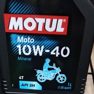 MOTUL 4T 10W-40 MINERAL ENGINE Oil Motorcycle 1 LITER