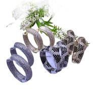 Big size microdiamond hiqh quality gypsy earrings, wholesale premium accessories, swaroski gipsis|MT