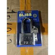 BLISS Padlock With 3 Keys Silver