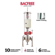BACFREE ER28S-Auto Backwash Stainless Steel 304 Polished Finishing Outdoor Water Filters with MultiMedia Filtration