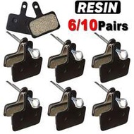 6 Or 10 Pairs - Durable Resin Bicycle Disc Brake Pads With Anti-Slip Surface, Compatible With MT200,