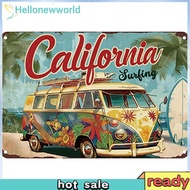 Vintage Bus Metal Tin Sign 2D Metal Wall Art Poster for Home Bar Decor 30x20cm