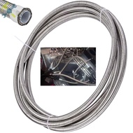 1m 6AN Fuel Line Hose AN6 5/16" Stainless Steel Braided Fuel Hose CPE Oil Gas Cooler Hose SHOPCYC225