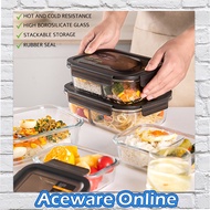 High Borosilicate Glass Storage Container Tupperware Airtight Lunch Box Food Storage Box Bekas Simpan Makanan 食物保鲜盒