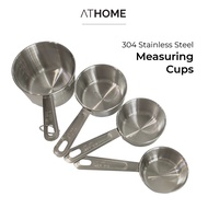 ATHOME Stainless Steel Measuring Cups / Measuring Cups / Measuring Cups Set of 4 pcs