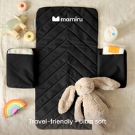 Mamiru Travel Diaper Change Pad Changing Pad/ Portable Waterproof BabyPopok Perlak/ - Black