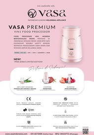 Vasa 4 In 1 Food Processor European Quality (Chopper, Juicer, Grinder & Blender) Original