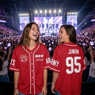 Custom BTS V-Neck Jersey, Kpop Army World Tour Shirt, Bangtan Fan Merch, BTS Mem