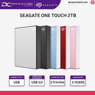 Seagate One Touch 2TB External Hard Drive HDD Black USB 3.0 for PC Laptop and Mac - Black / Blue / Grey  / Silver / Red