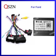 ✐ 16 pin Android Wiring Harness Power Cable Adapter with Canbus Box Ford-RZ-09 For Ford Fiesta focus Ecosport Edge Car radio