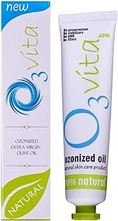 O3 Vita 1.2oz Pure Ozonated Extra Virgin Olive Oil for Dry and Damaged Skin