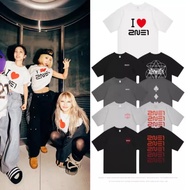 [ada stok]2ne1 Konsert Kpop Y2k WELCOME BACK Around Park Sandola-chun Lee Chae-lin CL T-shirt Pemina