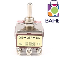 BAIHEE ​​3 Position Switch​​, 4PDT 12 Pin Rocker Switch Button Mechanism for Mechanical System Heavy