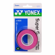 YONEX YONEX Badminton Racket Hand Glue Sports Sweat-Absorbent Belt Grip Glue AC102C-026 Pink 3 Piece