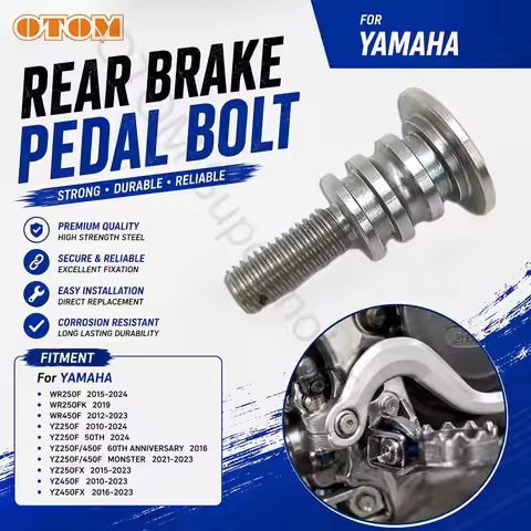 2010-2023 For YAMAHA Motorcycle Rear Brake Pedal Bolt M8x1.25 Mounting Screw YZ250F YZ450F YZ250FX Y