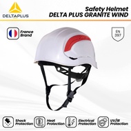 Safety Helmet DELTA PLUS GRANITE WIND - Height Work Helmet, ABS Ventilation, 3-Point Chin Strap