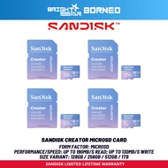 SANDISK Creator MicroSD Card - 512GB/1TB